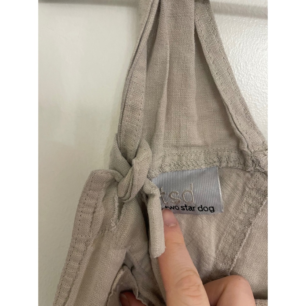 Hemp TSD Two Star Dog Overalls Breathable Granola Hippie Embroidered - Picture 4 of 10